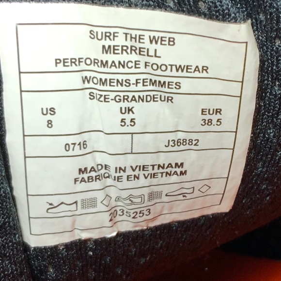 Merrell Women's Surf the Web Hiking Sneaker - Size 8 - Picture 12 of 12